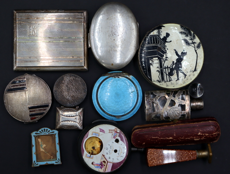 SILVER. ASSORTED SILVER OBJET D'ART