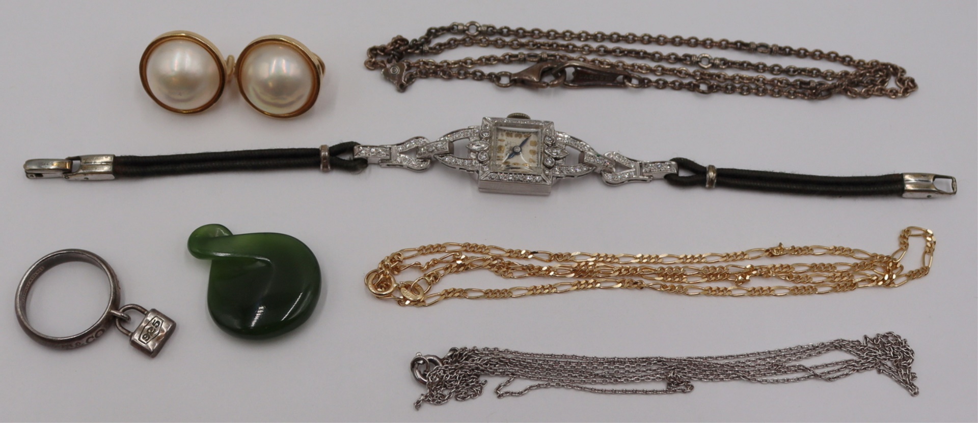 JEWELRY. ASSORTED GOLD & SILVER