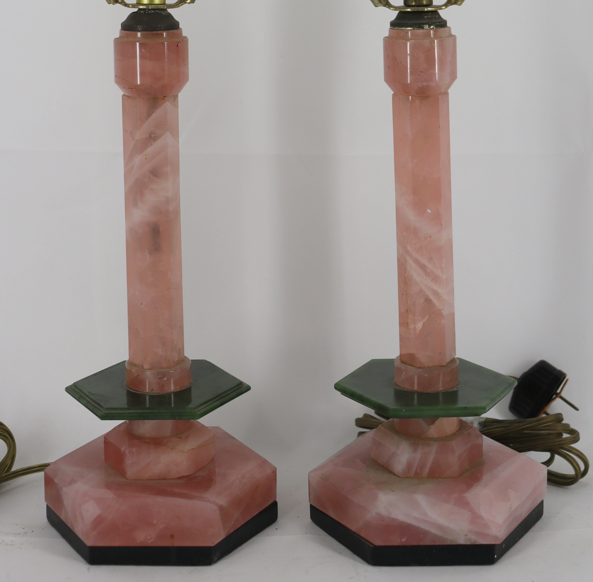 2 PAIRS OF LAMPS INCLUDING BRONZE 3b9008