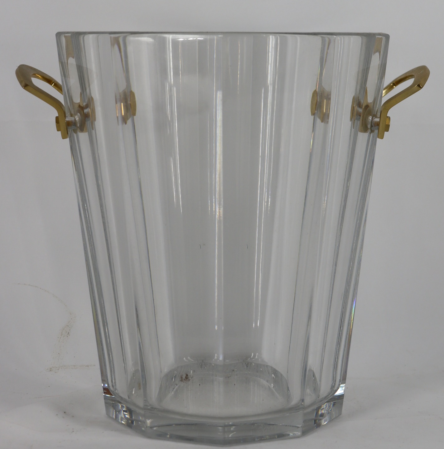 BACCARAT GLASS ICE BUCKET WITH