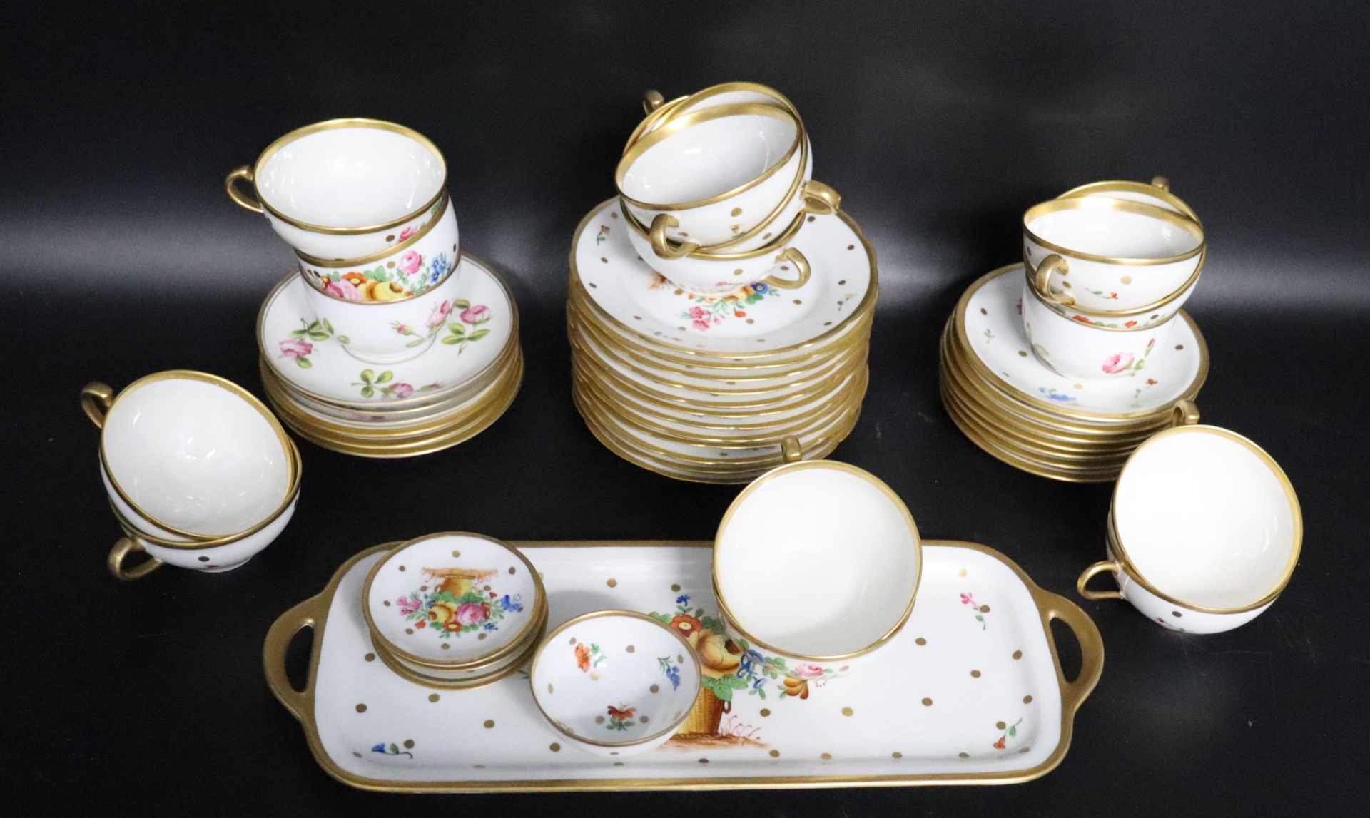 LIMOGES PORCELAIN SERVICE. To include