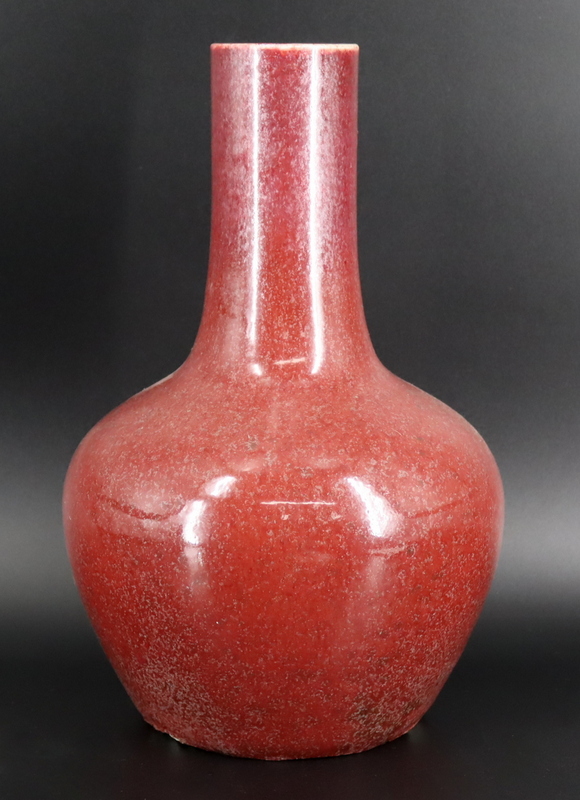 CHINESE SANG DE BEOUF VASE. From