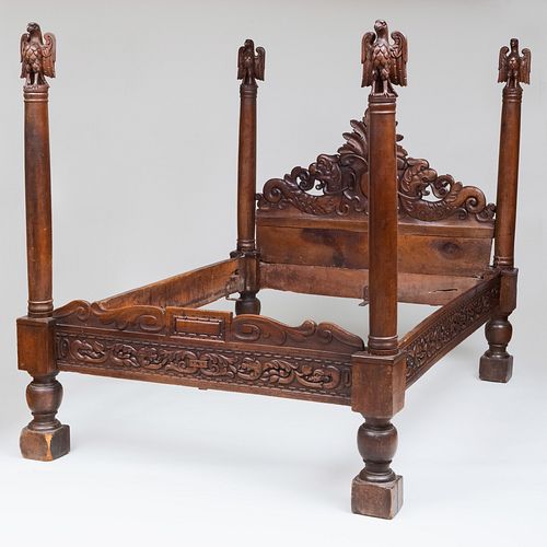 ITALIAN BAROQUE STYLE CARVED WALNUT 3b91b4