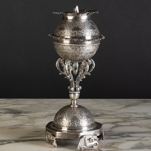 SPANISH COLONIAL STYLE SILVER METAL 3b91b3