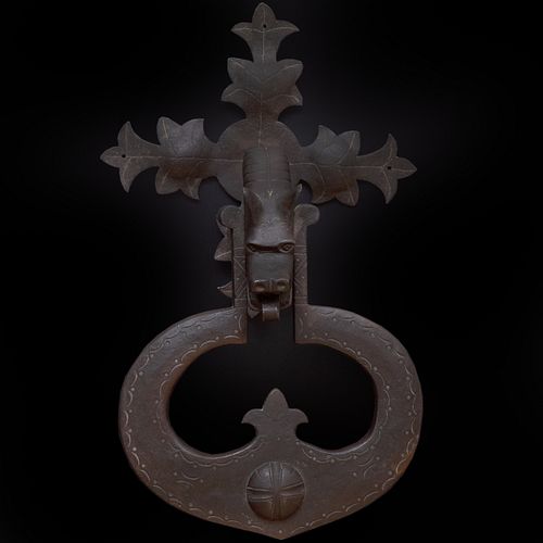 SPANISH ETCHED IRON DOOR KNOCKERWith 3b91bb