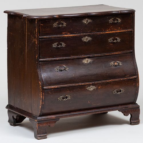 DUTCH STAINED OAK BOMBÃ© CHEST