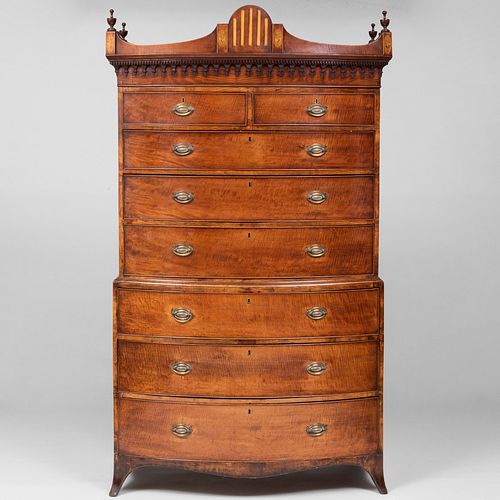 FINE GEORGE III INLAID MAHOGANY