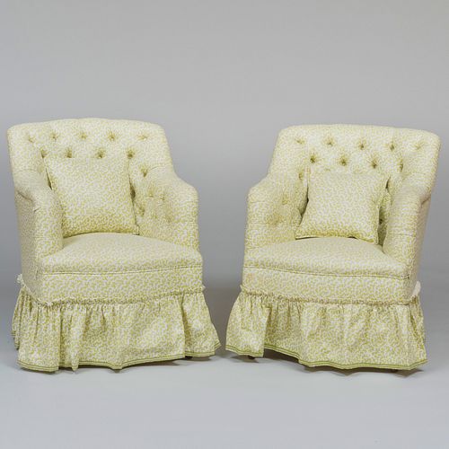 PAIR OF COLEFAX AND FOWLER TUFTED
