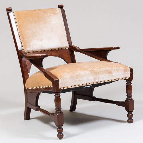 ARTS AND CRAFTS MAHOGANY UPHOLSTERED 3bb98c