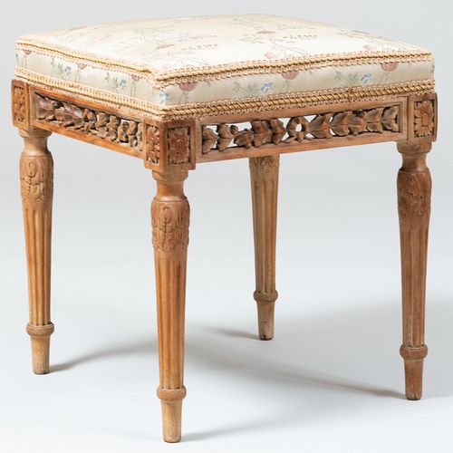 LOUIS XVI STYLE CARVED LIMED PINE 3bb9ac