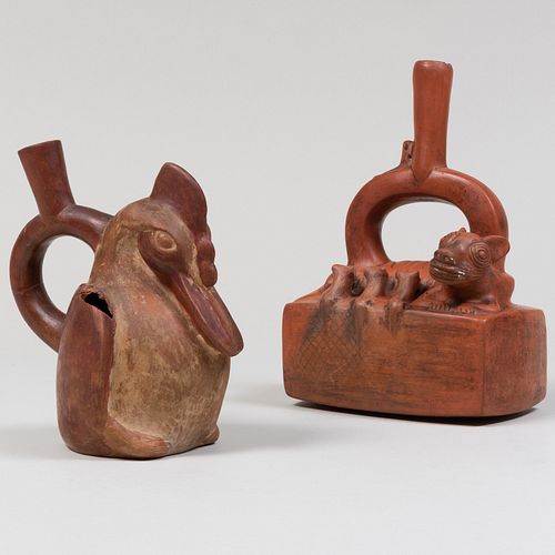 TWO PRE-COLUMBIAN STYLE POTTERY
