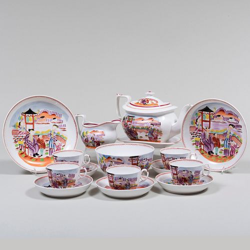 NEW HALL PORCELAIN CHINOISERIE 3bbaaa