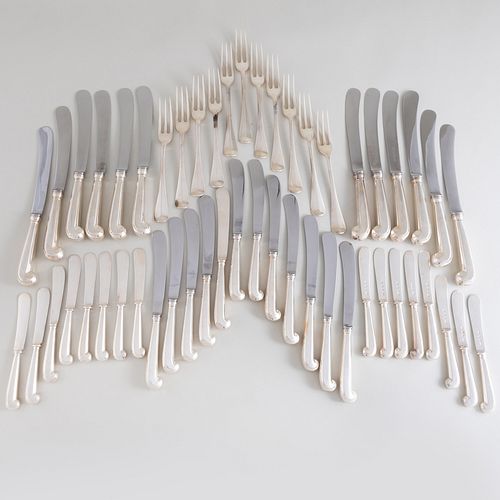 ENGLISH SILVER PART FLATWARE SERVICEMark