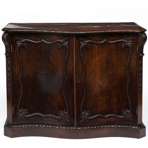 GEORGE II STYLE CARVED MAHOGANY 3bbb65