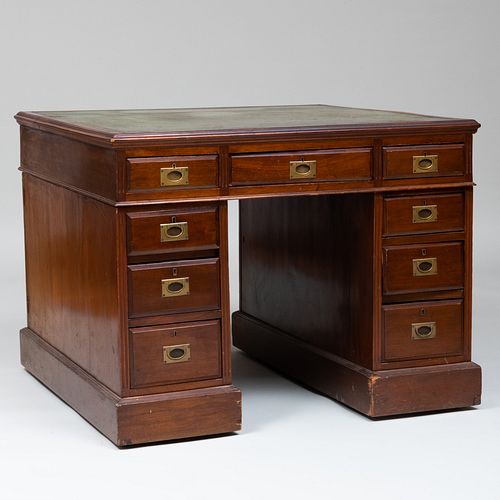 LATE VICTORIAN MAHOGANY CAMPAIGN