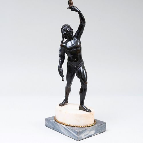 GRAND TOUR BRONZE MODEL OF AN ATHLETE 3bbbab