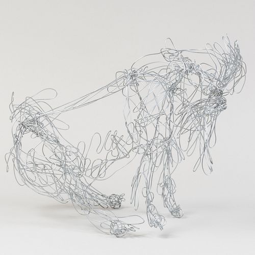 WIREWORK FIGURE OF A PEKINGESE  3bbbbd