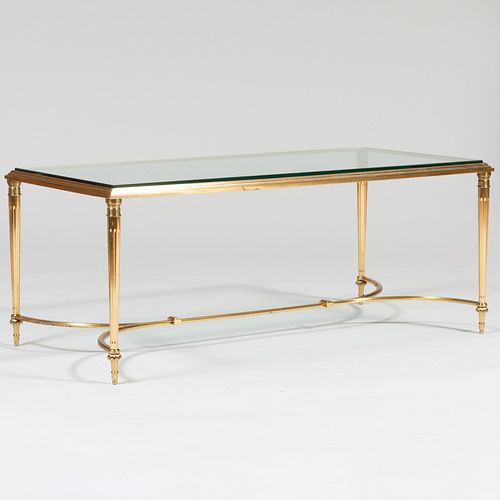MODERN BRASS AND GLASS LOW TABLE17 3bbbc3