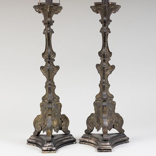 PAIR OF BAROQUE STYLE REPOUSS  3bbc65