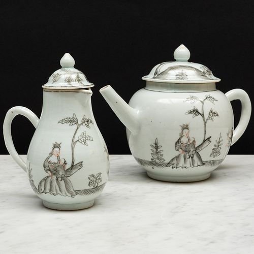 CHINESE EXPORT GRISAILLE PORCELAIN