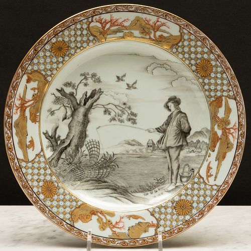 CHINESE EXPORT GRISAILLE PORCELAIN 3bbcae