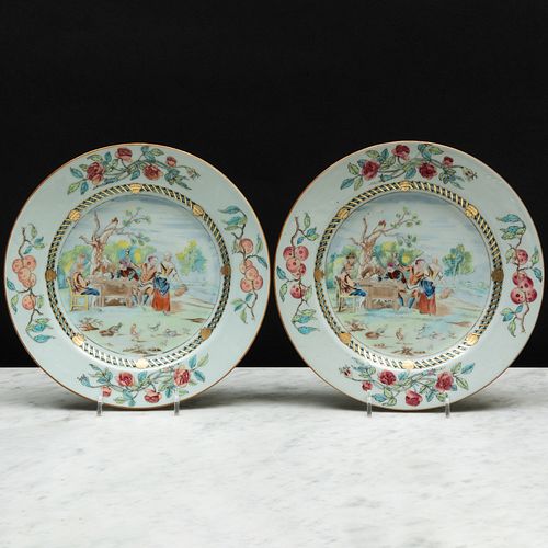 PAIR OF CHINESE EXPORT FAMILLE 3bbd05