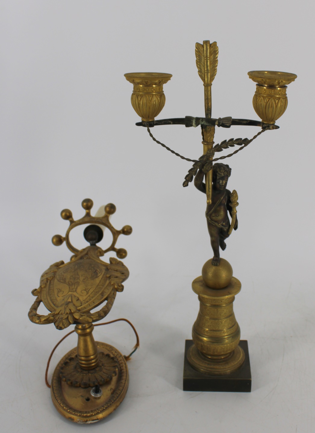 ANTIQUE BRONZE SCONCE TOGETHER