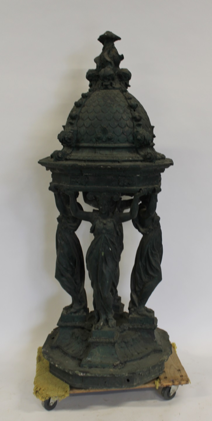 FRENCH 19TH CENTURY FIGURAL FOUNTAIN