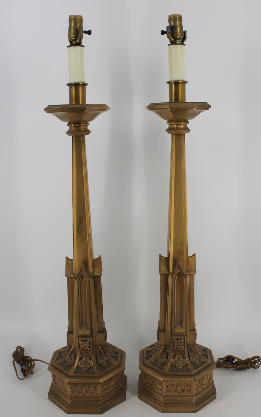 FINE AND LARGE BRONZE GOTHIC STYLE