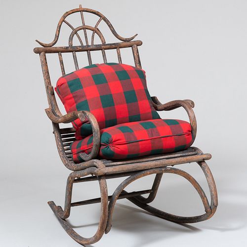 RUSTIC AMERICAN BENTWOOD ROCKING CHAIR42