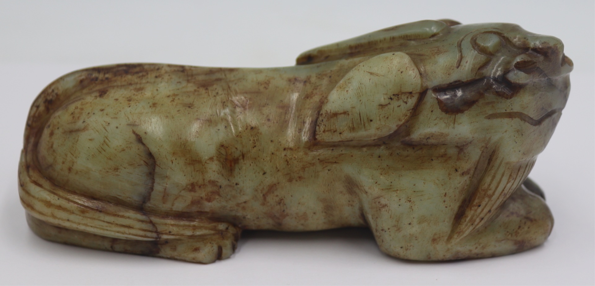 CARVED JADE MYTHICAL BEAST Total 3bbe5a