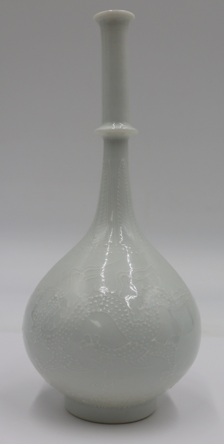 CHINESE QING? DYNASTY INCISED BOTTLE