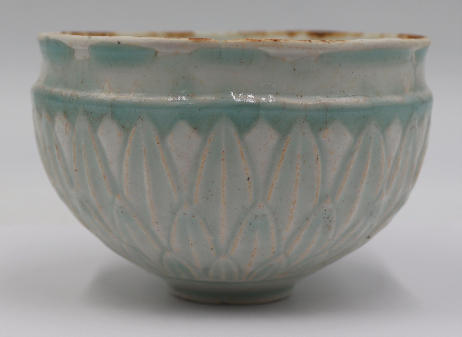 CHINESE QINBAI LOTUS PETAL BOWL.