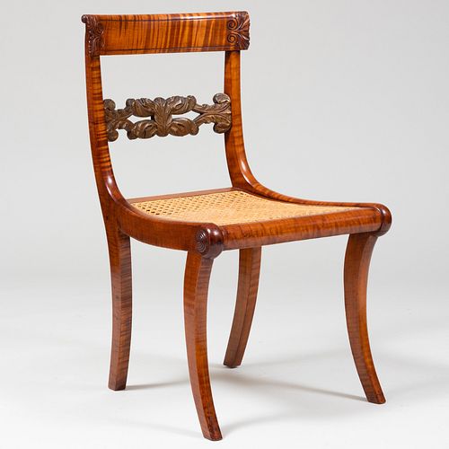 AMERICAN TIGER MAPLE CANE SEAT 3bbe83