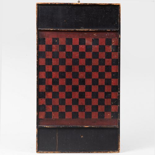 TWO AMERICAN PAINTED GAME BOARDS31 3bbec9