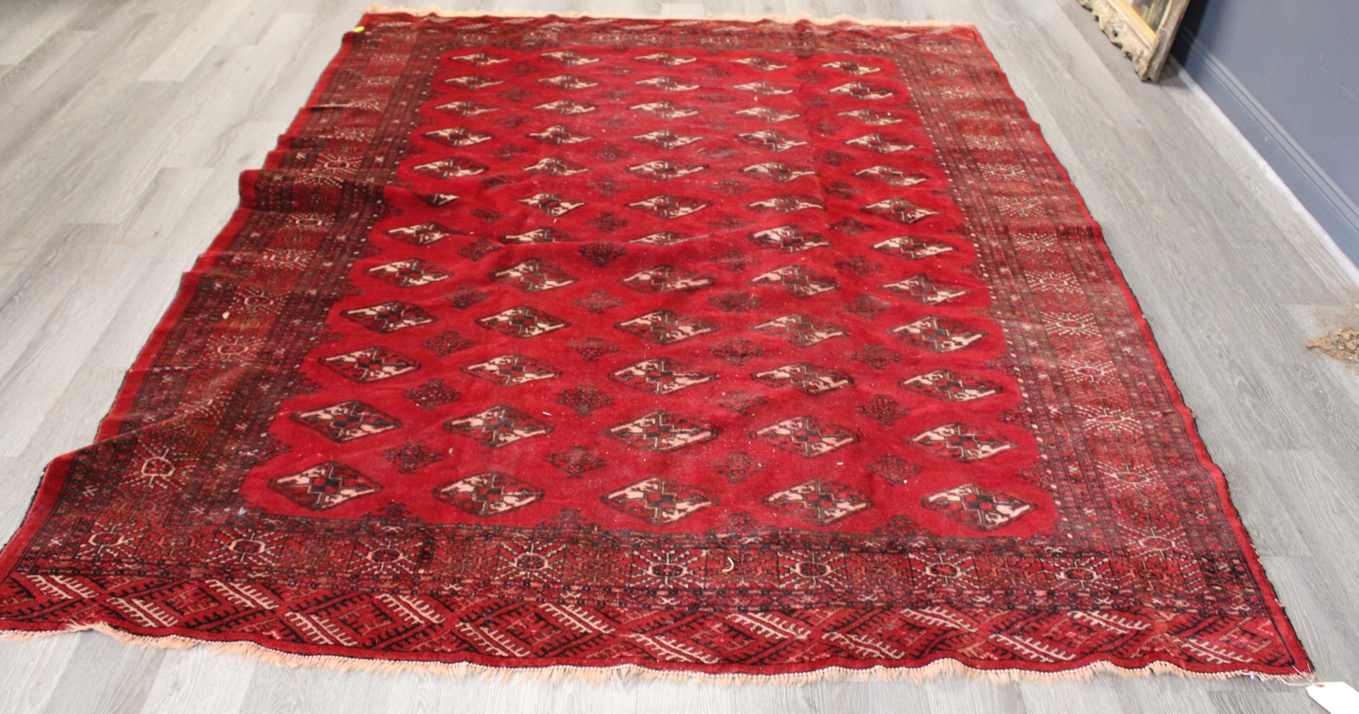 ANTIQUE AND FINELY HAND WOVEN BOKHARA 3bbed4