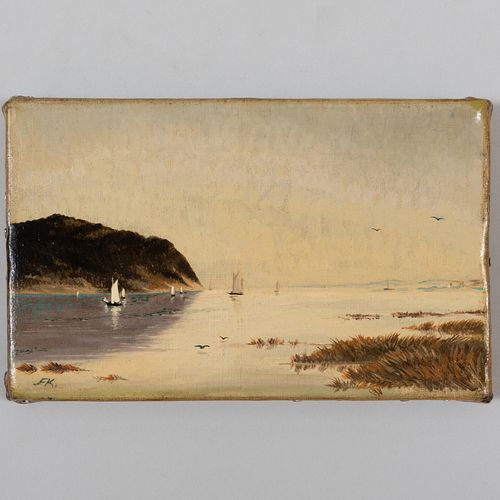 AMERICAN SCHOOL SEASCAPE WITH 3bbfb6