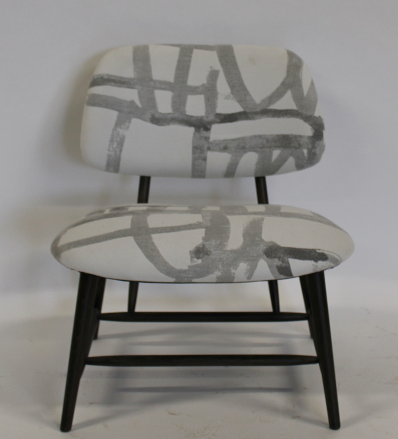 MIDCENTURY REUPHOLSTERED ARMLESS 3bbfde