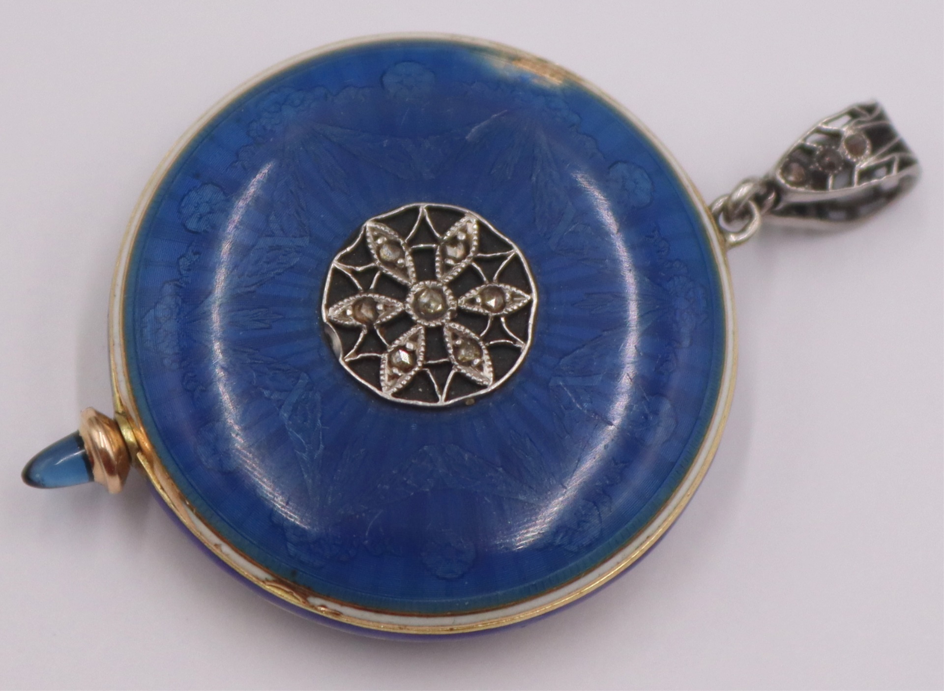 JEWELRY. LADY'S GUILLOCHE ENAMEL