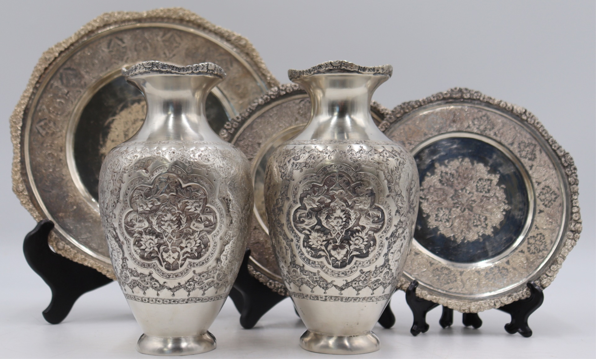 SILVER. PERSIAN IRANIAN SILVER HOLLOWWARE