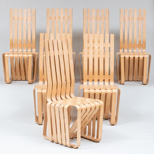 SET OF SEVEN FRANK GEHRY FOR KNOLL