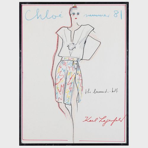 ATTRIBUTED TO KARL LAGERFELD 1938 2019  3bc0a2