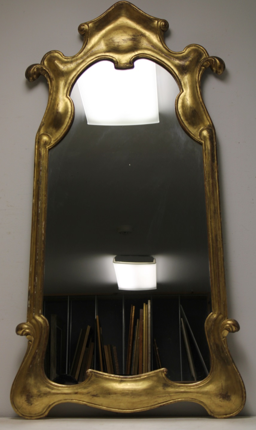 MIDCENTURY ITALIAN GILTWOOD MIRROR  3bc1e6