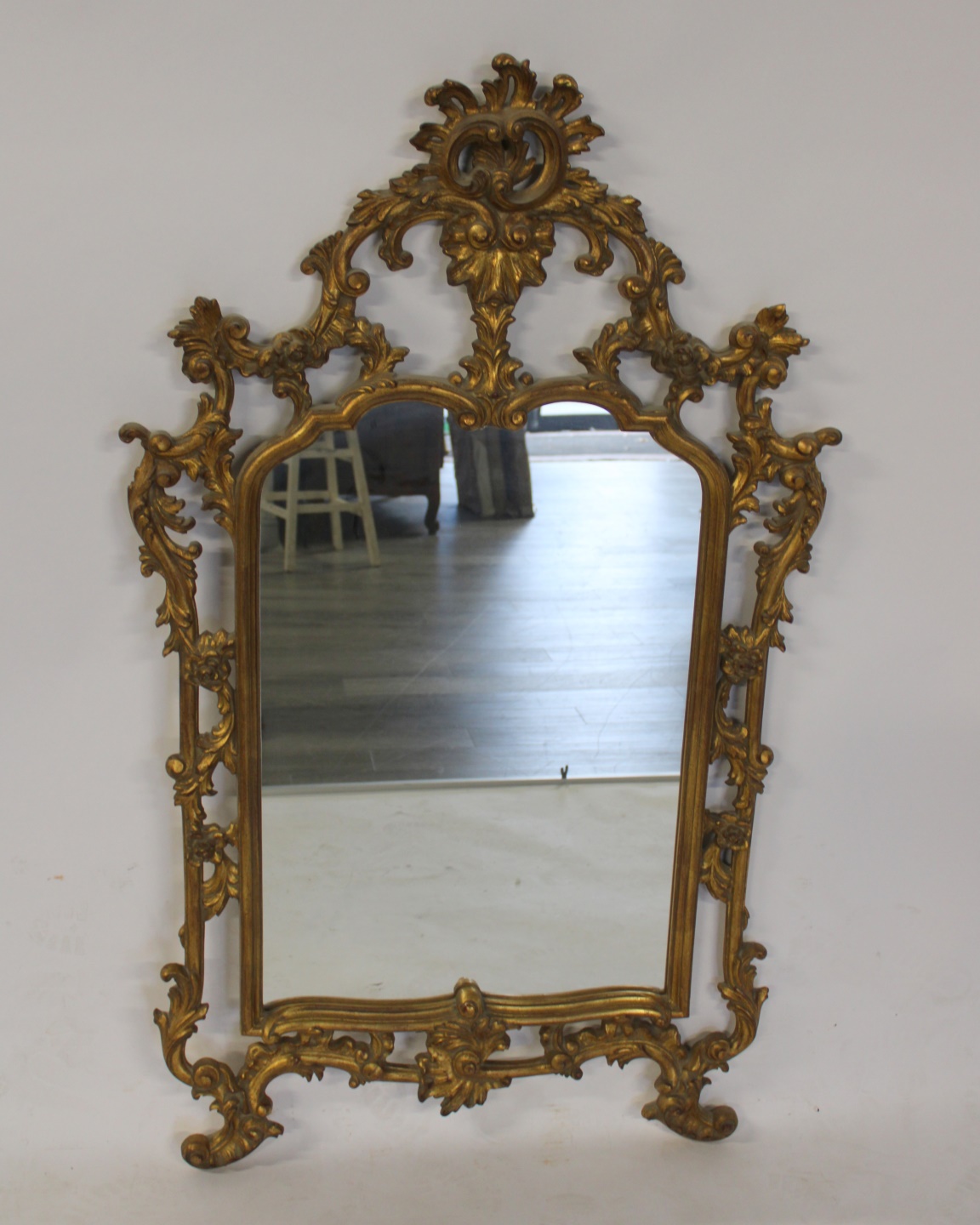 VINTAGE ROCOCO CARVED AND GILTWOOD