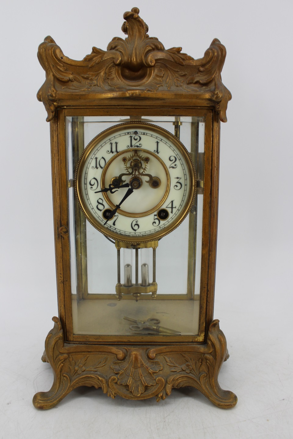 ANTIQUE BRONZE CARRIAGE CLOCK A 3bc238