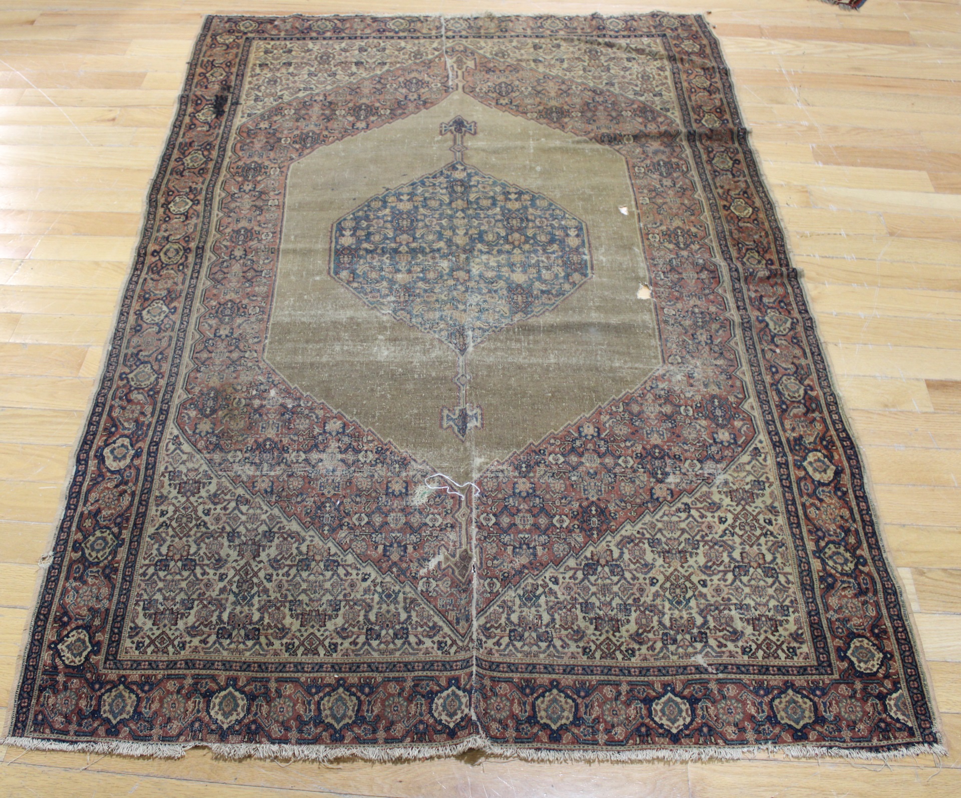 ANTIQUE AND FINELY HAND WOVEN AREA 3bc266