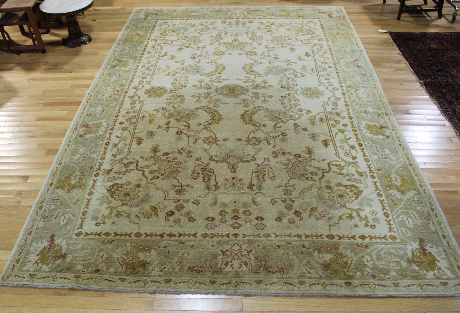 LARGE ANTIQUE AND FINELY HAND WOVEN