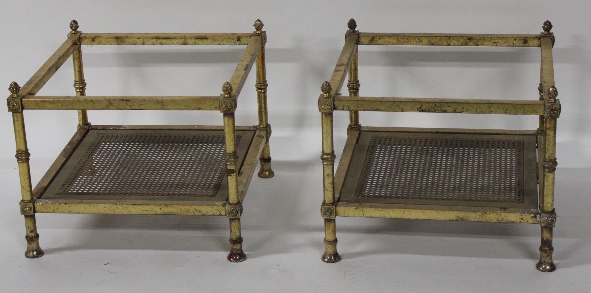 A MIDCENTURY PAIR OF GILT METAL 3bc29e
