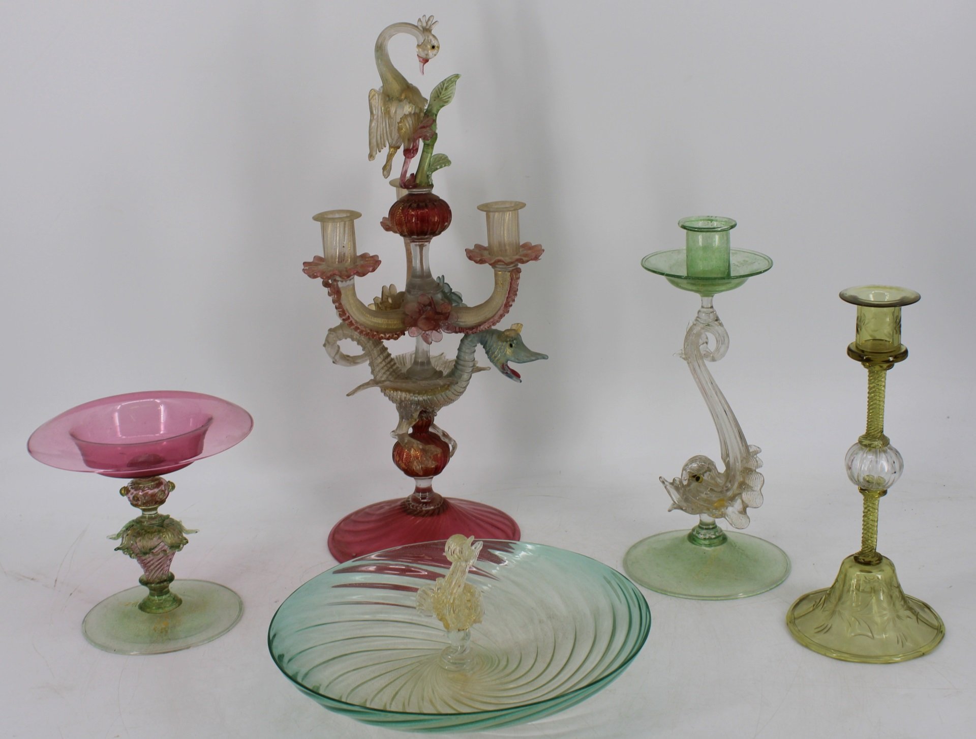 LOT OF ASSORTED MURANO GLASS ITEMS  3bc429