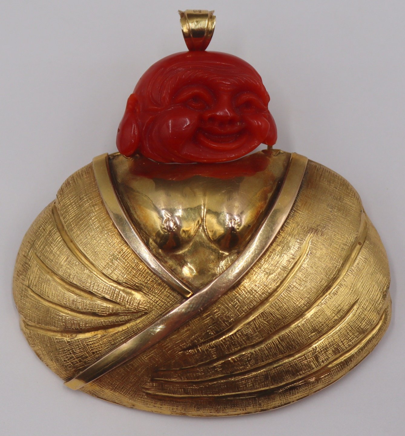 JEWELRY 14KT GOLD AND RED CORAL 3bc460